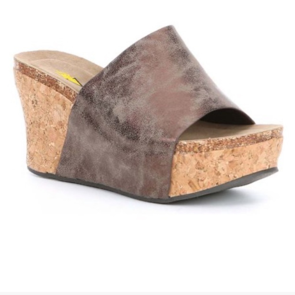 VOLATILE / SCHOLAR WEDGE SLIDE size 8 NEVER WORN
